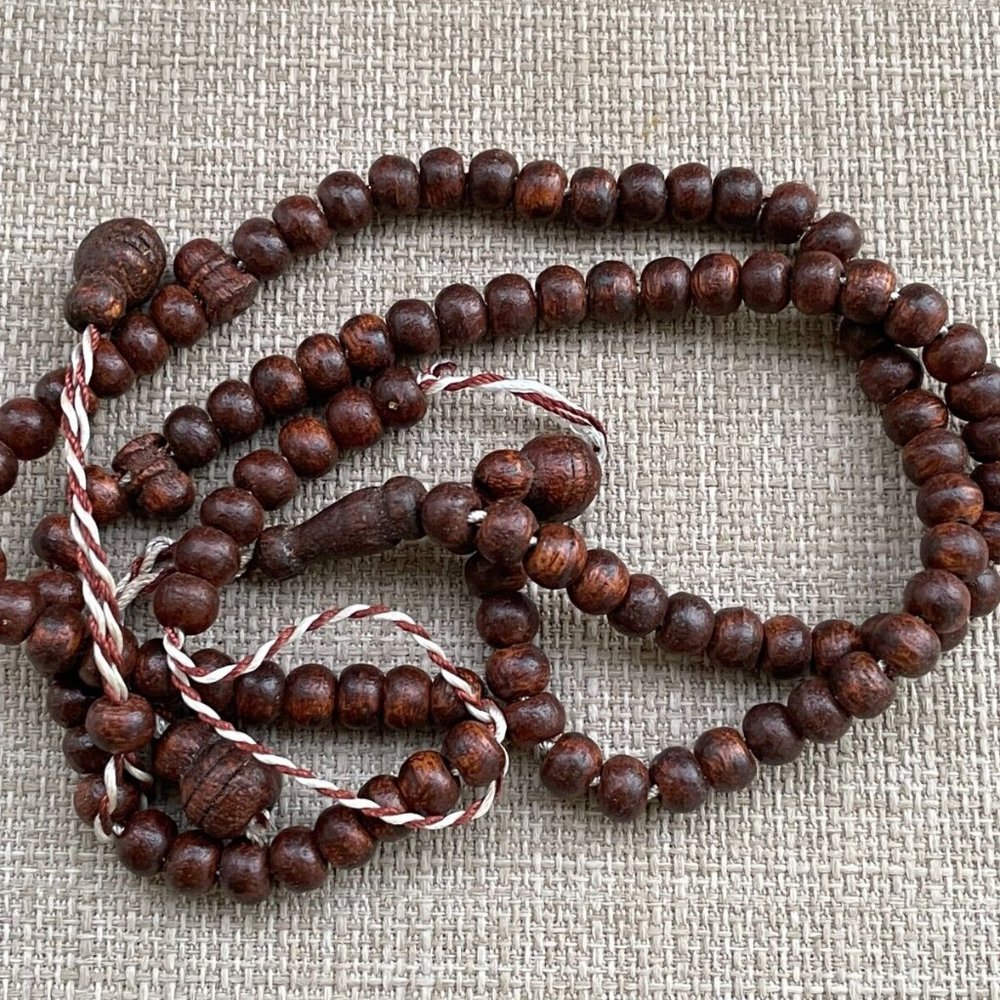 Tasbeeh Handmade Real Wood Dark Brown Beads Islamic Religious Beads Prayer Beads - Picture 5 of 10
